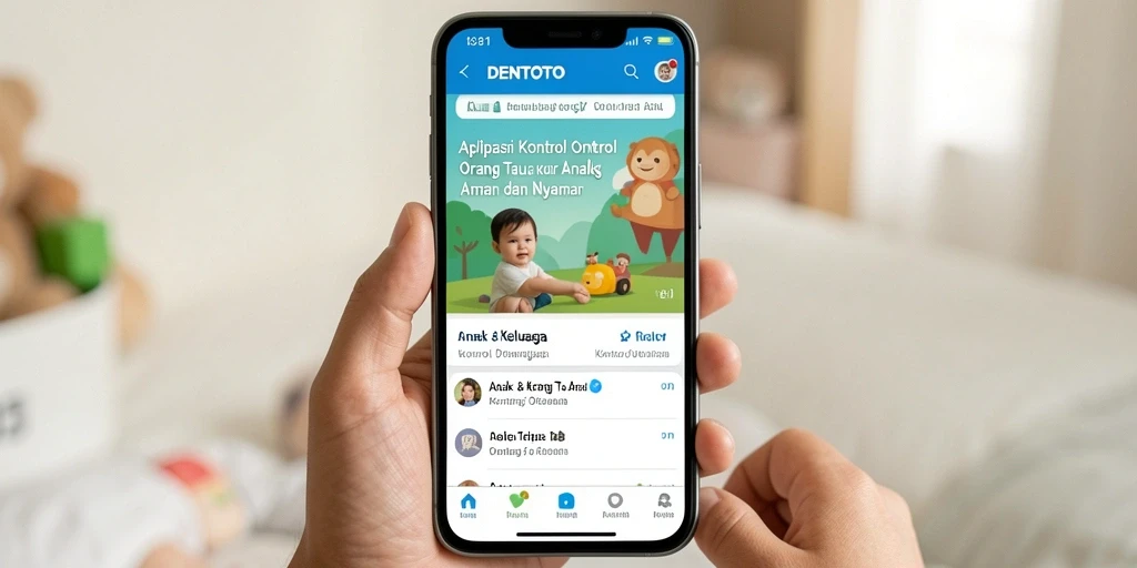 Tampilan antarmuka DENTOTO yang sederhana dan intuitif.