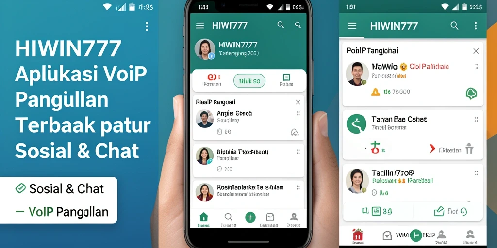 Antarmuka HIWIN777 dengan fitur VoIP Panggilan yang jelas dan user-friendly.