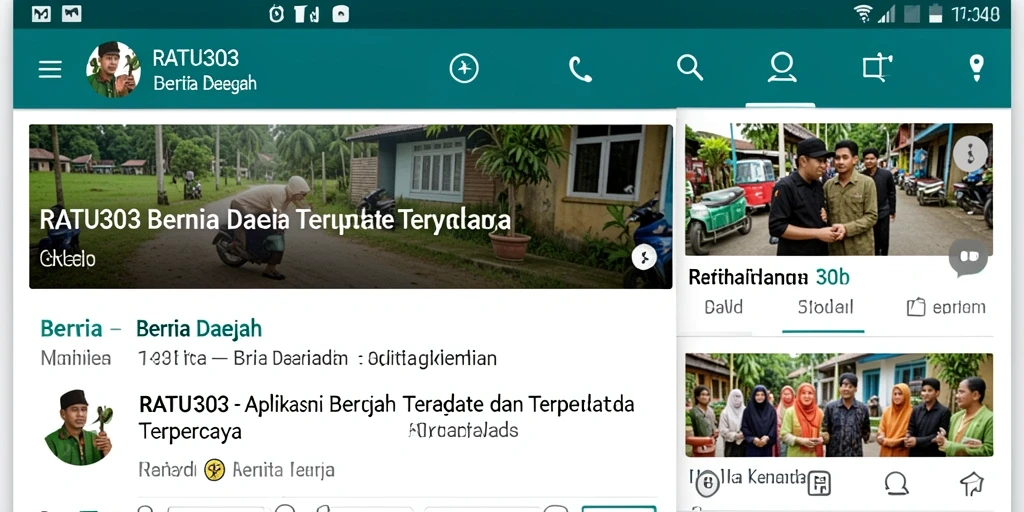 Antarmuka aplikasi RATU303 menampilkan berita daerah terbaru dengan jelas dan menarik.