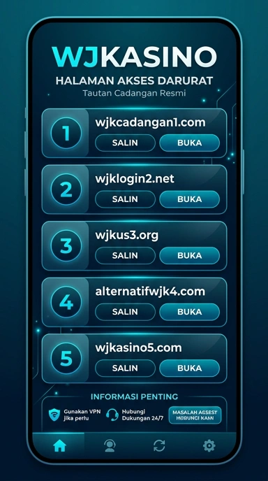 Tampilan link alternatif wjkasino